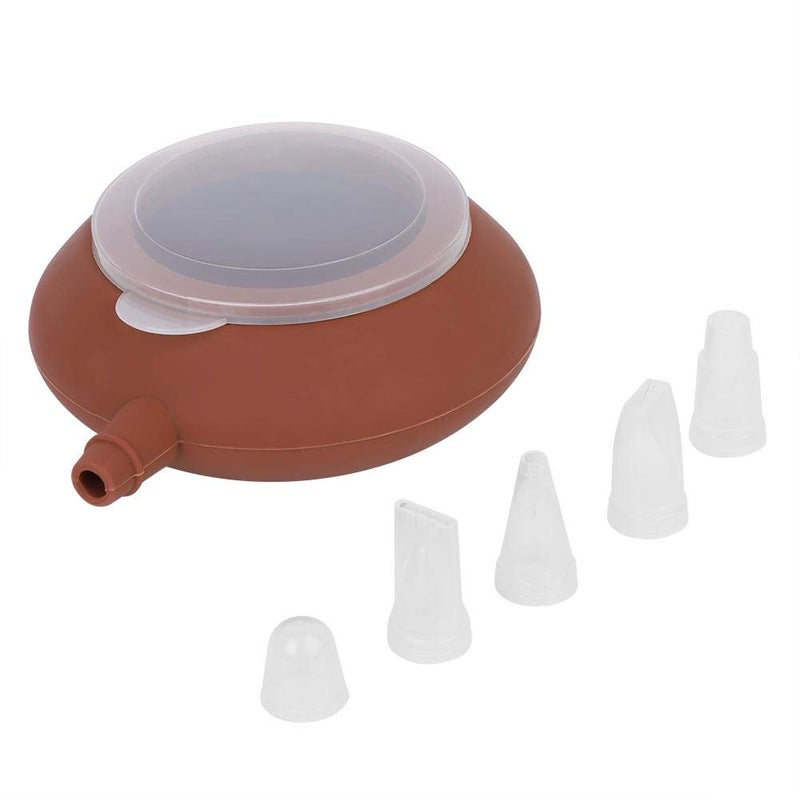 GOTOTOP 1Pc Silicone Macaron Piping Pot Kit Nozzle Baking for Cream Cake Decorating Pastry Macaron Baking Mats Pans