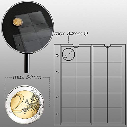 Prophila Collection Prophila Coin Album with 4 Cases for 110 Coins - Image 4