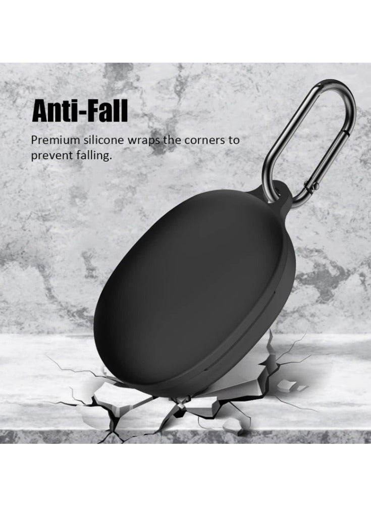 Silicone Carrying Case for Anker Soundcore Life P2 Mini, Portable Scratch Shock Resistant Cover with Carabiner (Green) - Image 2