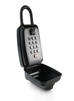 Generic Punch Button Lock Box Portable Shackle LockBox For Outside Fits House Keys Car Keys More Keypad Safe Box Digital Push Button Combination Lock  - Image 1