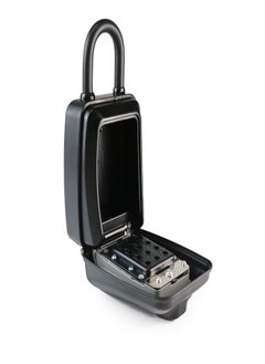 Generic Punch Button Lock Box Portable Shackle LockBox For Outside Fits House Keys Car Keys More Keypad Safe Box Digital Push Button Combination Lock  - Image 4