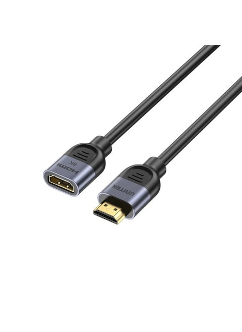 Unitek Ultra Stream 8K HDMI Extension Cable, Black – High-Speed HDMI 2.1 Extension Supporting 8K@60Hz, 4K@120Hz, HDR, Dolby Vision, eARC, and 48Gbps Bandwidth – 0.5 Meter
