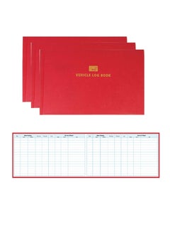3-Piece Vehicle Log Book Assorted Colours