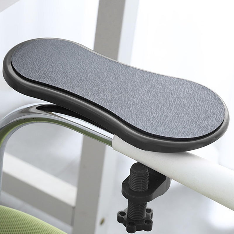 Red Clamp On Computer Arm Rest Extender And Table Mount Wrist Support Shelf - Image 2