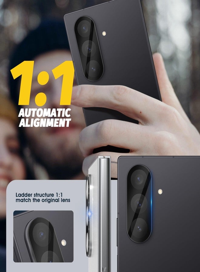 Orzero (3 Pack) Camera Lens Protector Compatible for Samsung Galaxy Z Fold 7, Protector de Cámera Tempered Glass 9H Precise Camera Cutouts Anti-Scratch Does Not Affect Night Shots and Flash - Image 2