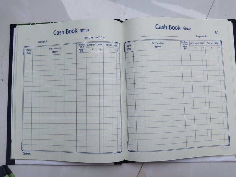 Peeplvalue Pack of 5 Cash Book Copy Size with Hard Binding Cover for Long Durability-(120 pages-19 X 15 CM) - Image 3