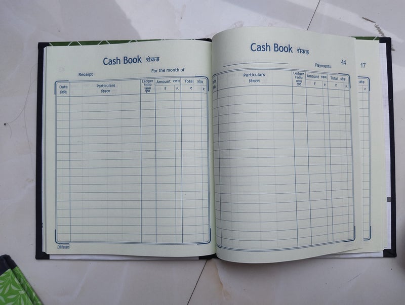 Peeplvalue Pack of 5 Cash Book Copy Size with Hard Binding Cover for Long Durability-(120 pages-19 X 15 CM) - Image 4