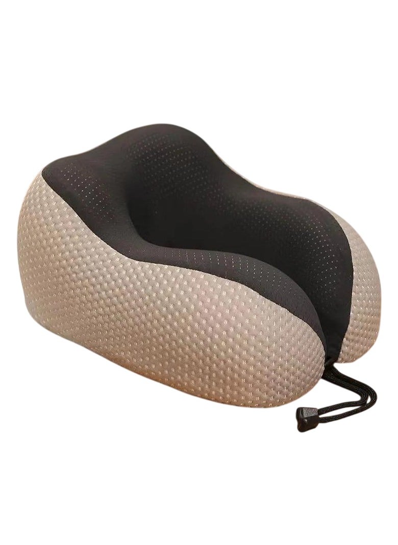 VIO Memory Foam Supportive U Shape Travel Pillow for Neck Head Shoulder Support Soft Lightweight Neck Pillow to Relieve Fatigue Ideal for Airplane Trains Cars Machine Washable Cover  - Image 1