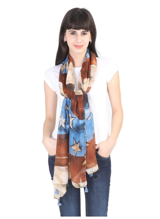 FabSeasons Printed Cotton Unisex Scarf, Scarves, Stole & Shawl for Summer & Winter For Women & Girls, Size 75 * 180 cms - Image 4