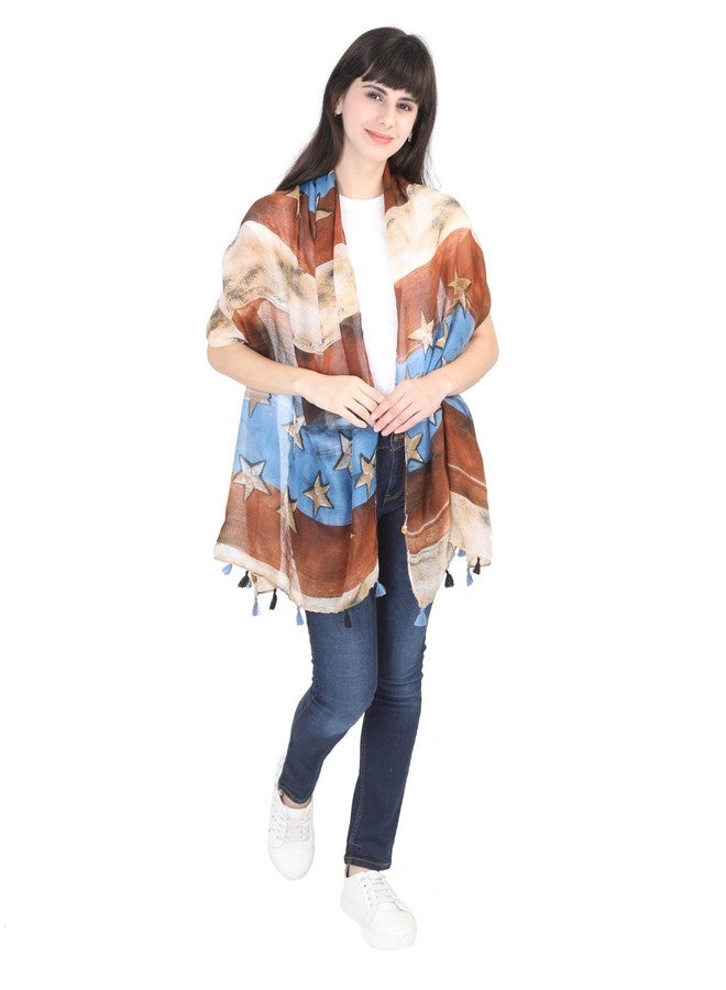FabSeasons Printed Cotton Unisex Scarf, Scarves, Stole & Shawl for Summer & Winter For Women & Girls, Size 75 * 180 cms - Image 5