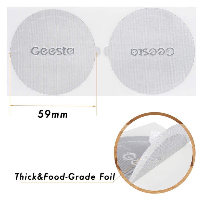 GEESTA Reusable Aluminum Foil Seals Kit Compatible with Nespresso Vertuoline Capsules - Image 4