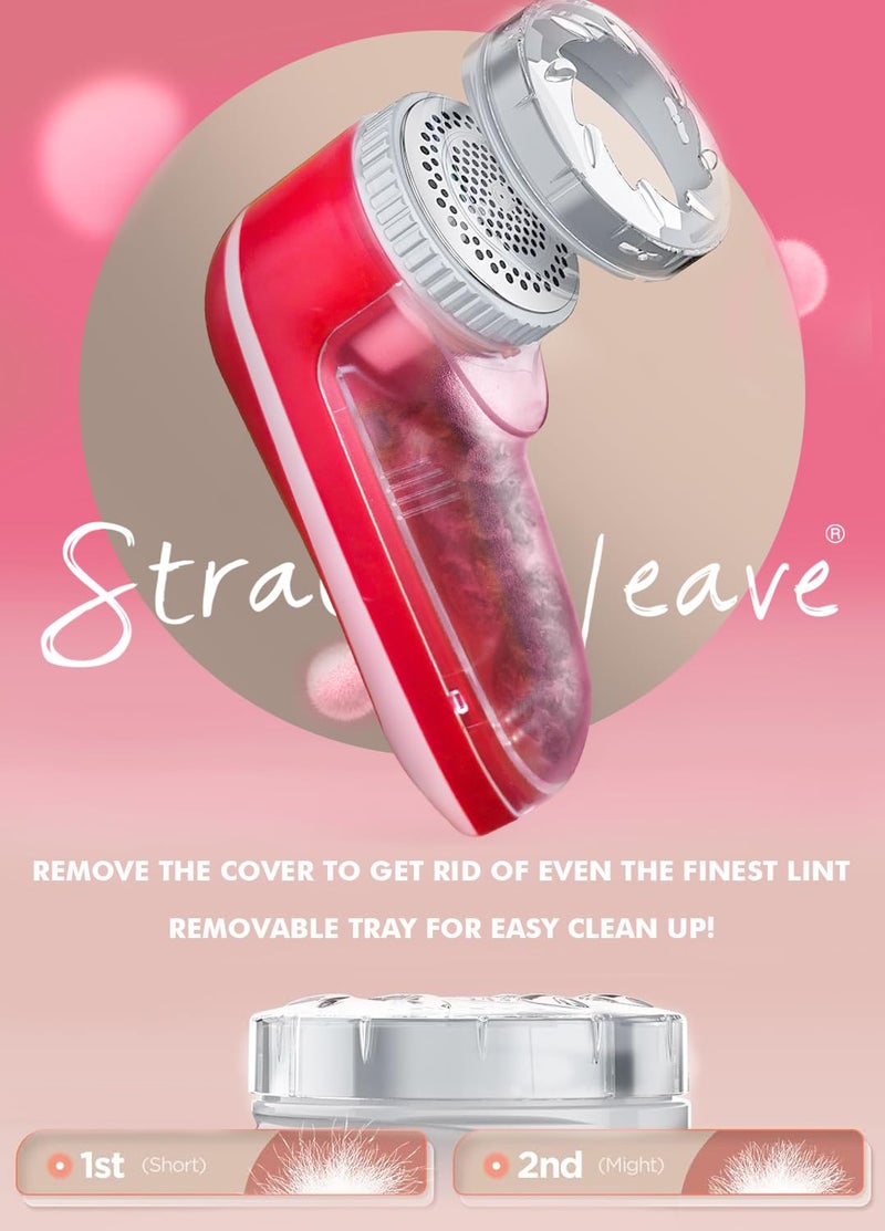 STRAW&WEAVE Lint Remover for Clothes with 6 Blades, Lint Roller for Clothes | RUA Remover Machine | Electric Lint Remover | 1 Year Warranty - Image 3