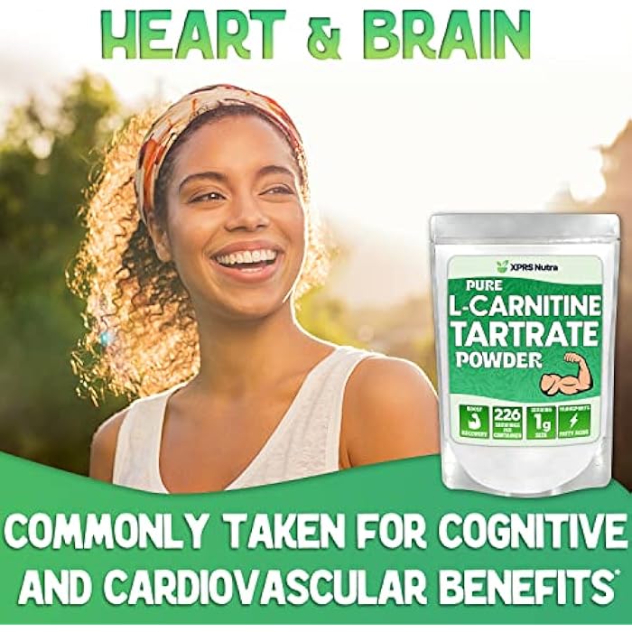 XPRS Nutra L Carnitine L Tartrate Powder - Premium Pure L Carnitine Tartrate - L-Carnitine Powder - Vegan Friendly Bulk L Carnitine - Amino Acid Supplement (16 Ounce) - Image 4