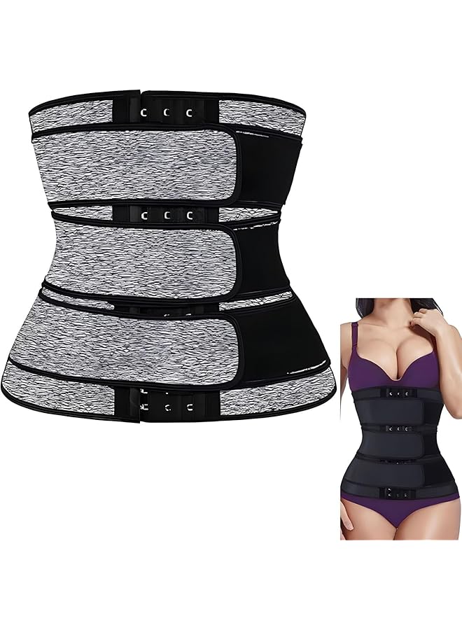 S-TOP Waist Trainer for Women, Waist Slimming Workout Neoprene Belt Body Shaper Belt Waist Trainer, Waist Trimmer for Men and Women, Women Sculpting Back Support and Improved Posture - Image 1