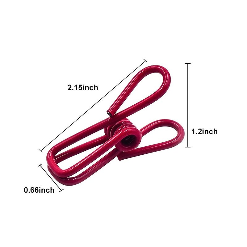 DAGONGREN Chip Clips, Utility PVC-Coated Steel Clip for Food Package, Chips Bag, Clothes, Parper, Pack of 16, 2 Inch - Image 4