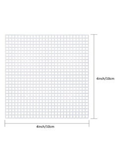 Pllieay 30 Pieces 6 Count Plastic Mesh Canvas Sheets For Embroidery, Acrylic Yarn Crafting, Knit And Crochet Projects (4.1 X 4.1 Inch)  - Image 2