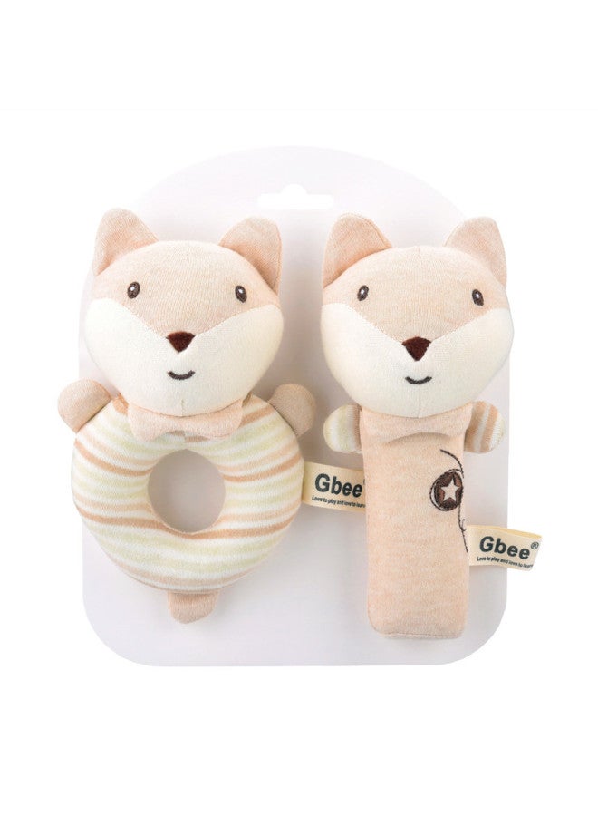 Gbee Baby Cotton Cloth Toy Baby Hand Rattle Soothing Toy Hand Stick Baby Toy Newborn Toy-Color:Dog Hoop (oppo Bag)  - Image 3