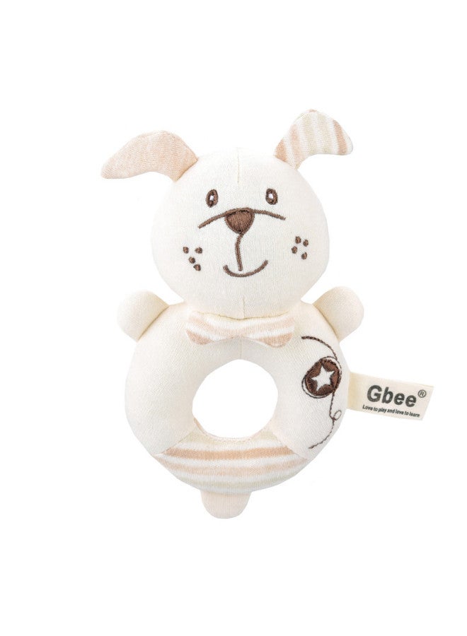 Gbee Baby Cotton Cloth Toy Baby Hand Rattle Soothing Toy Hand Stick Baby Toy Newborn Toy-Color:Dog Hoop (oppo Bag)  - Image 1