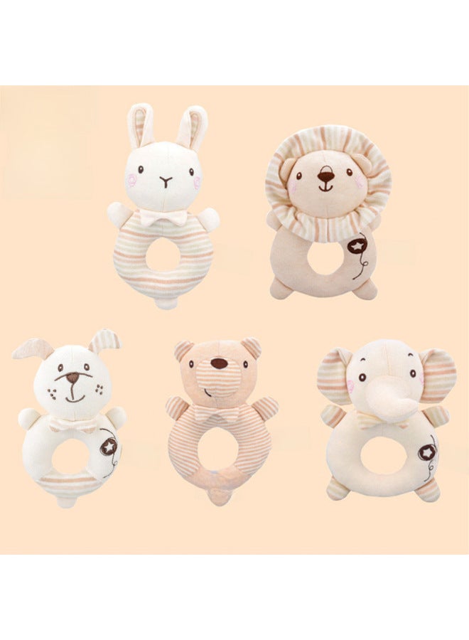 Gbee Baby Cotton Cloth Toy Baby Hand Rattle Soothing Toy Hand Stick Baby Toy Newborn Toy-Color:Dog Hoop (oppo Bag)  - Image 2
