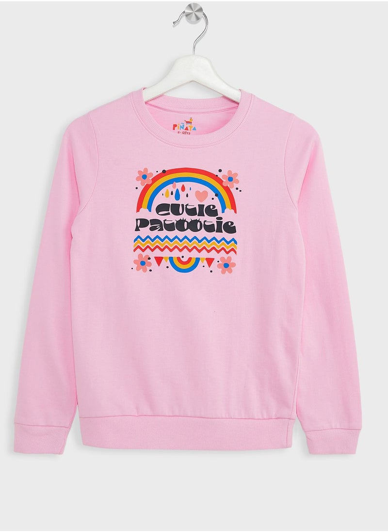Pinata - Girls Casual Printed Sweatshirt - Image 1