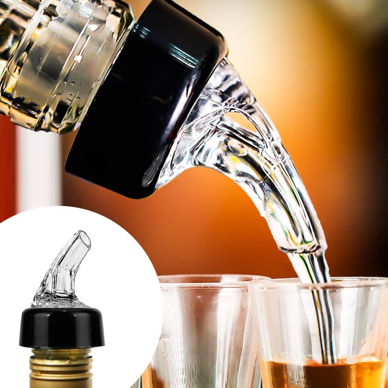 SuproBarware Automatic Measured Bottle Pourer - Quick Shot Spirit Measure Pourer Drinks Wine Cocktail Dispenser Home Bar Tools - 1oz/30ml (4 pack) - Image 5