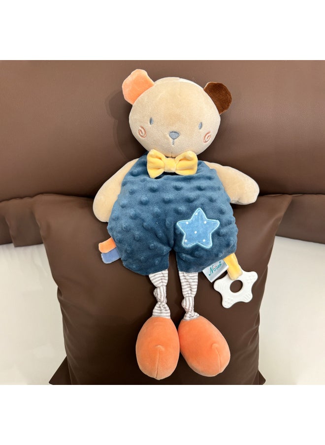 Baby Soothing Towel Hand Gift Preschool Baby Sleeping Rattle Rabbit Saliva Towel Lion Rabbit Safety Doll-颜色:小兔子安抚巾30cm/115g  - Image 5