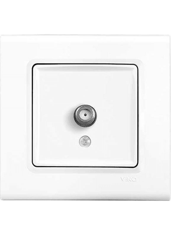 Viko Linnera Satellite Socket with F Connector End (Frame Included) 90440096 (2 Pieces)  - Image 2