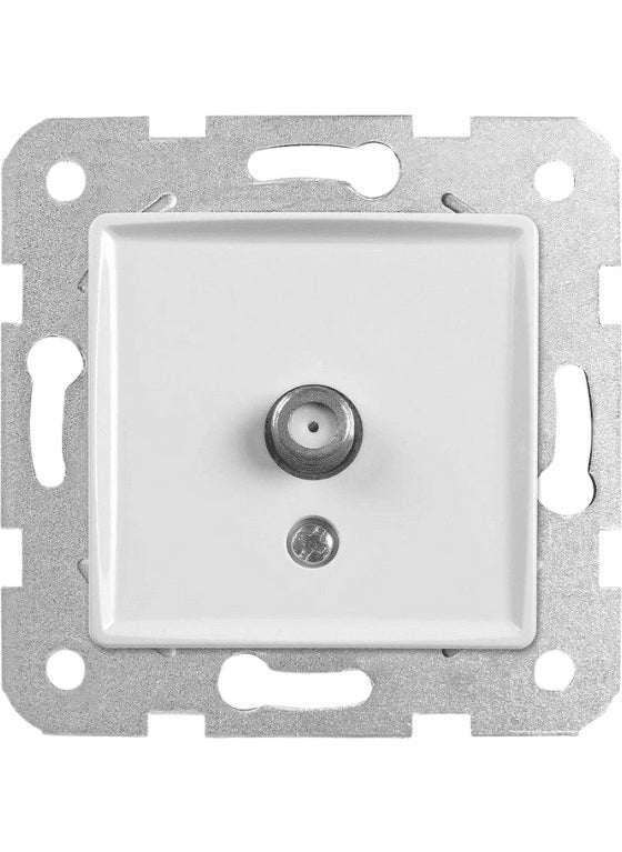 Viko Linnera Satellite Socket with F Connector End (Frame Included) 90440096 (2 Pieces)  - Image 1