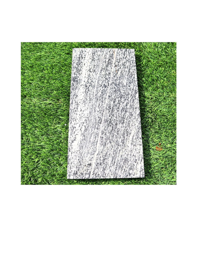 كنب أحجار متدرجة للحدائق مقاومة للانزلاق مستطيلة باللون الرمادي - Image 1