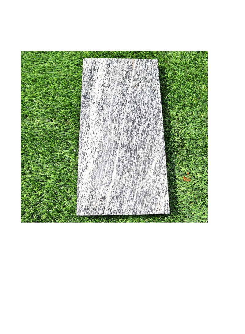 كنب أحجار متدرجة للحدائق مقاومة للانزلاق مستطيلة باللون الرمادي - Image 3