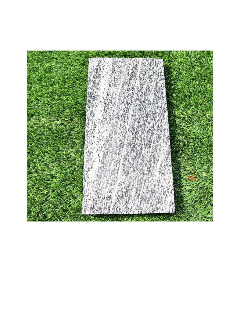 كنب أحجار متدرجة للحدائق مقاومة للانزلاق مستطيلة باللون الرمادي - Image 2