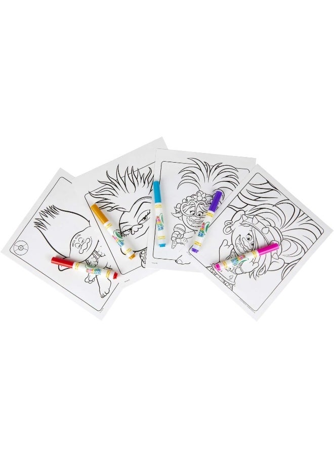 Crayola - Crayola Trolls 2, Color Wonder Mess Free Coloring Pages & Markers - Image 1