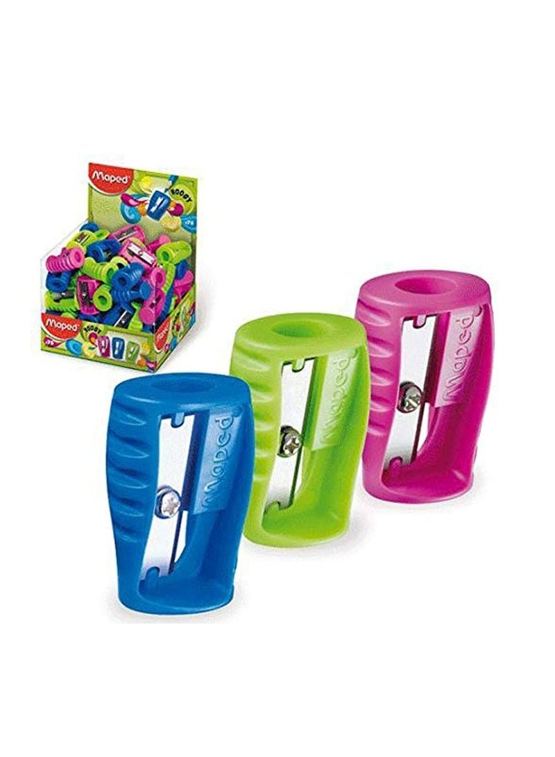 Maped مبراة متعددة الألوان 75 قطعة بوجي 1 ثقب - Image 2
