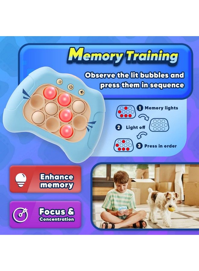 Byserten Handheld Game For Kids 6 12 Sensory Fidget Toys For Kids 8 12 Birthday Gifts For 6 7 8 9 Year Old Boys & Girls & Teens Blue - Image 4