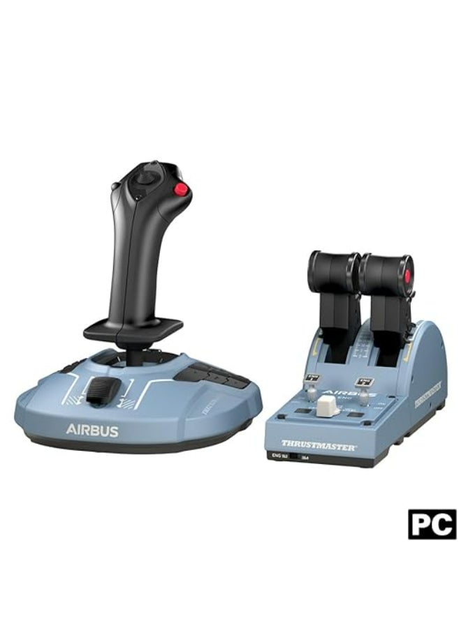 Thrustmaster TCA Officer Pack Airbus Edition: Ergonomic Replicas Of The World-Famous Airbus Sidestick And Throttle Quadrant - Compatible With PC - Image 1