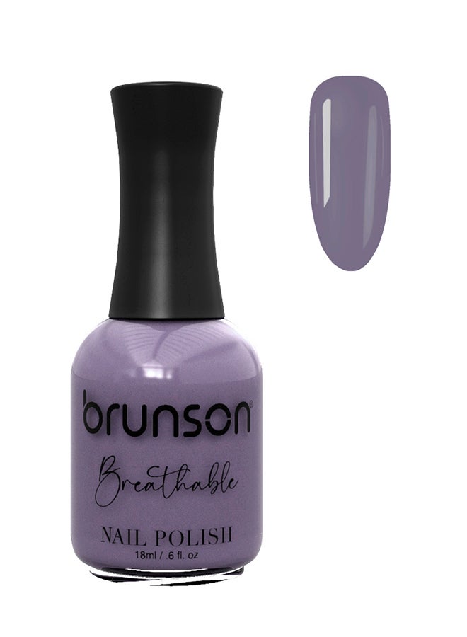 brunson طلاء أظافر قابل للتنفس طلاء أظافر حلال صديق للوضوء سريع الجفاف نباتي طويل الأمد وسهل التقشير 18 مل BH283