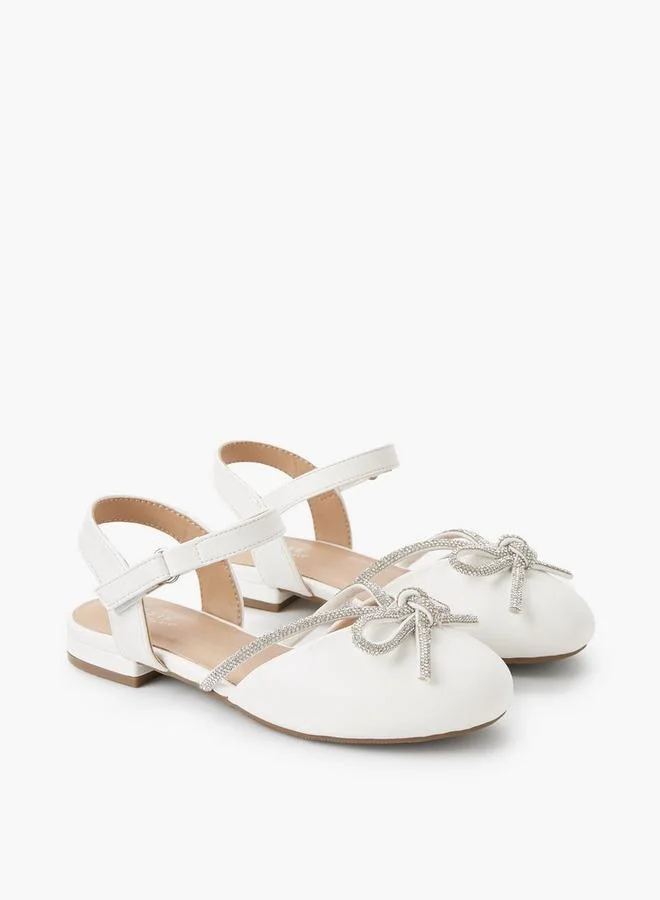 Celeste Girls Hook & Loop Ballerina Shoes