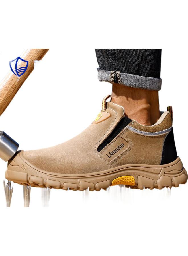 Blue Gull Shield Blue Seagull Shield Labor Protection Shoes Men Summer Breathable Welder Anti-Smashing Steel Toe Anti-Stab Safety Work Site Functional Shoes D257-1 44 - Image 1