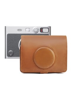 O Ozone Case for Fujifilm Instax Mini EVO Case, Hybrid Camera Protective PU Leather Protective Carrying Case with Adjustable Shoulder Strap-Brown  - Image 1