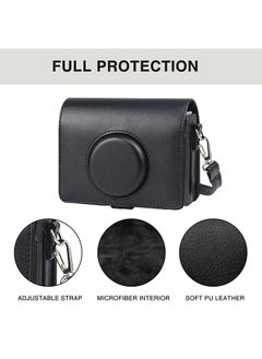O Ozone Case for Fujifilm Instax Mini EVO Case, Hybrid Camera Protective PU Leather Protective Carrying Case with Adjustable Shoulder Strap-Brown  - Image 5