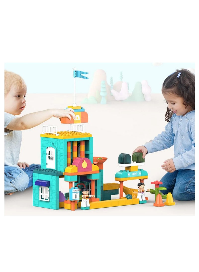 Starmarz Starmarz Table And Building Blocks Small 146 Pcs Including Table, Chair & Storage – Multicolor - Image 1