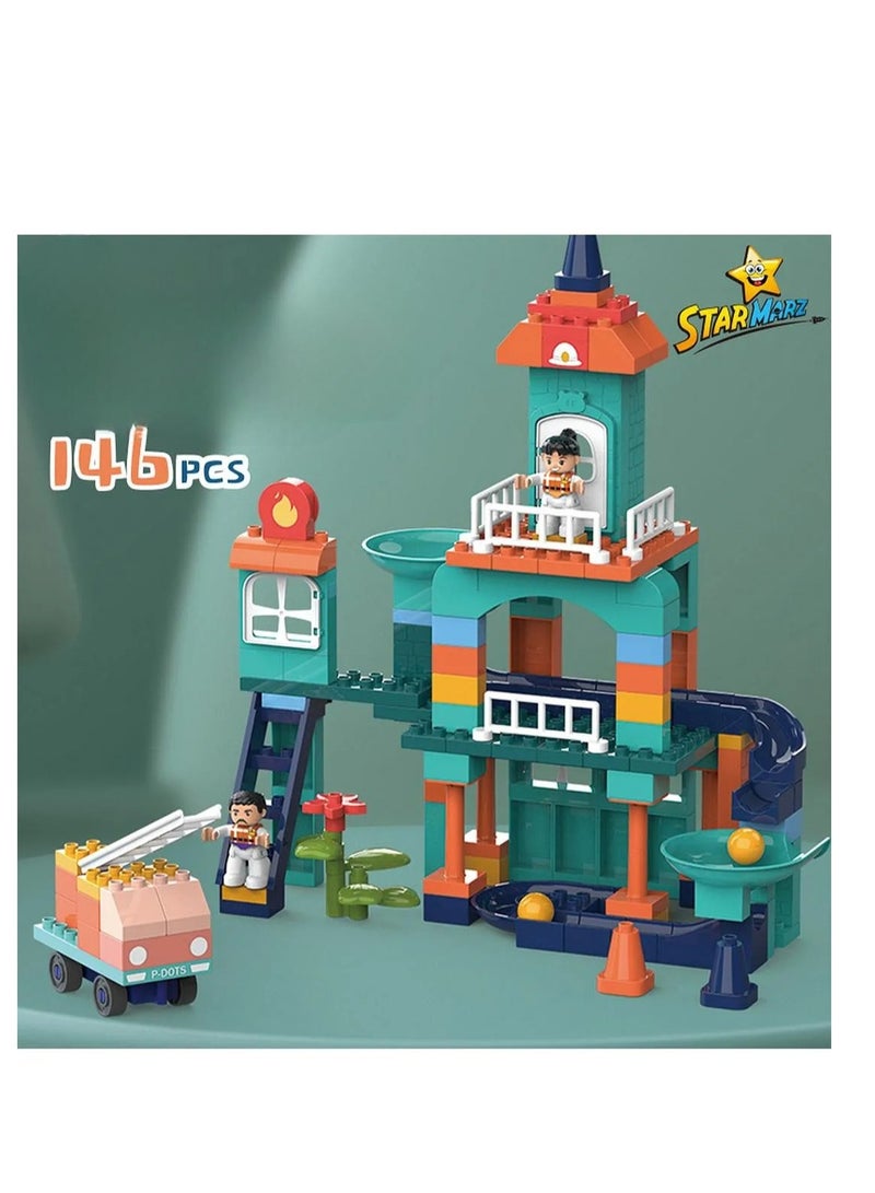 Starmarz Starmarz Table And Building Blocks Small 146 Pcs Including Table, Chair & Storage – Multicolor - Image 2