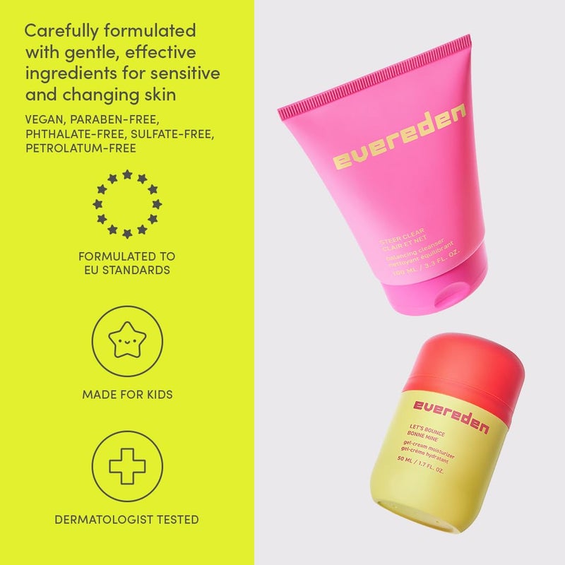 Evereden Steer Clear Balancing Jelly Cleanser: Clean & Vegan Teen Skin Care for Oily & Pimple-Prone Skin - Pre Teen Face Wash - Gently Cleanses Pores Without Drying - Easter Basket Stuffers for Teens - Image 5