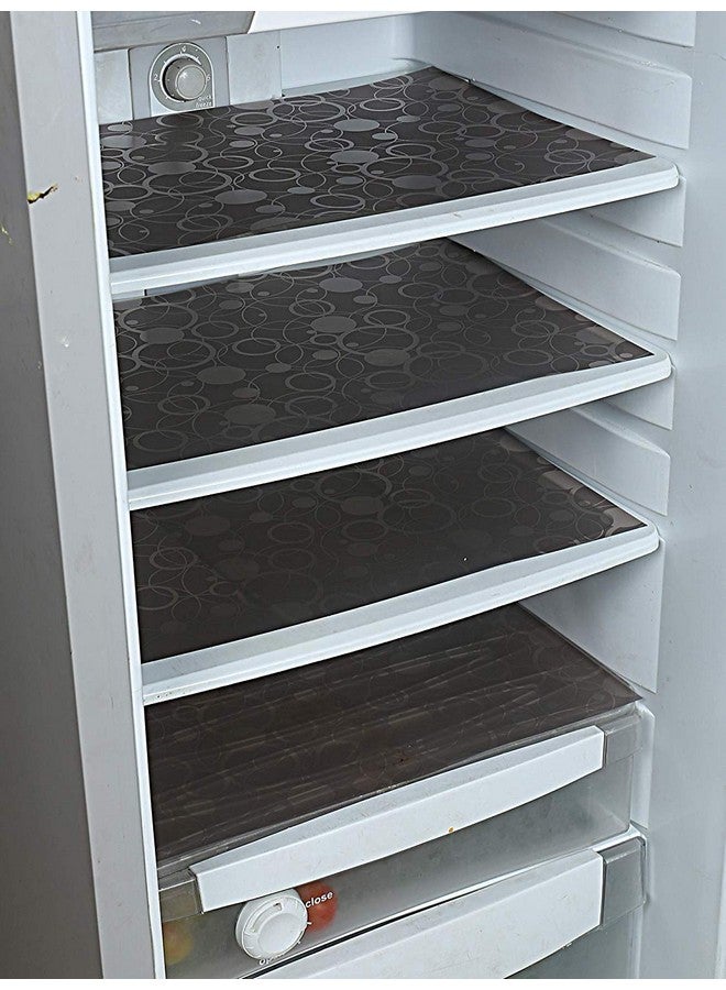 Kuber Industries Reversible Fridge/Drawer Mats|Water Proof PVC Material|Ranctangular Shape & Non Slip| Size 48 x 33 CM, Pack of 6 (Brown) -CTKTC6976,Polyvinyl Chloride - Image 3