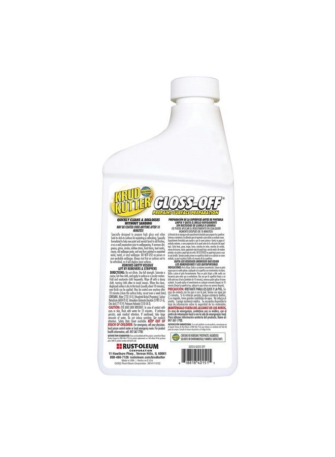 Krud Kutter GO326 Gloss Off Prepaint Surface Preparation Cleaner, 32 oz - Image 1
