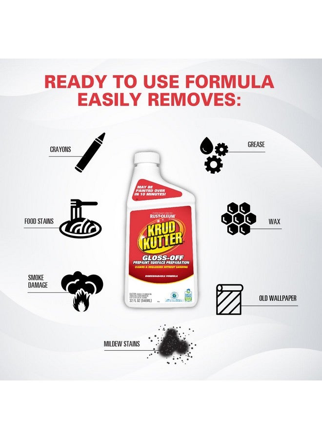 Krud Kutter GO326 Gloss Off Prepaint Surface Preparation Cleaner, 32 oz - Image 4