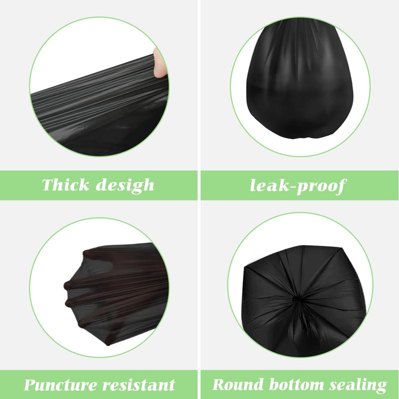 RayPard 5 Gallon 180 Counts Small Strong Trash Bags Garbage Bags by RayPard, fit 18-20 Liter, 4.5-5,5.3 Gal trash Bin Liners for Home Office Kitchen Bathroom Bedroom, Black - Image 4