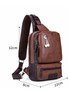 Skycare Skycare Large Capacity Sling Crossbody Bag Shoulder Backpack for Men Chest Bags Casual Daypack for Business Travel Cycling  - Image 3