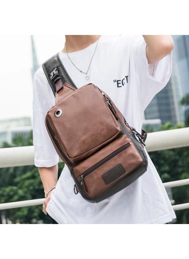 Skycare Skycare Large Capacity Sling Crossbody Bag Shoulder Backpack for Men Chest Bags Casual Daypack for Business Travel Cycling  - Image 2