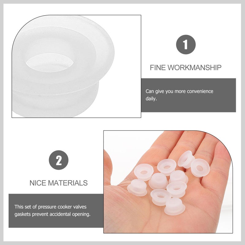 Silicone Sealing Rings Gaskets For Electric Pressure Cooker Replacement Parts 10pcs - Image 4